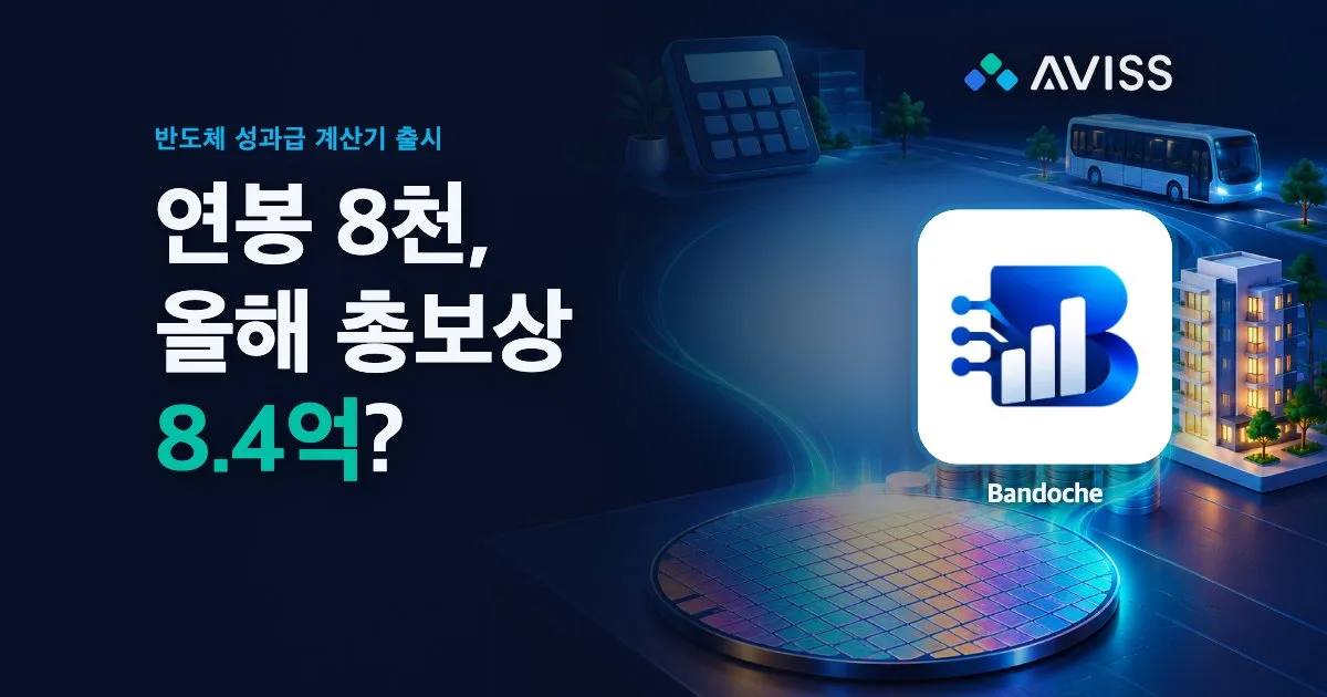 삼성전자·SK하이닉스 성과급 계산기 Bandoche 출시: 연봉 하나로 5년 총보상, 월 실수령, 대출 한도까지